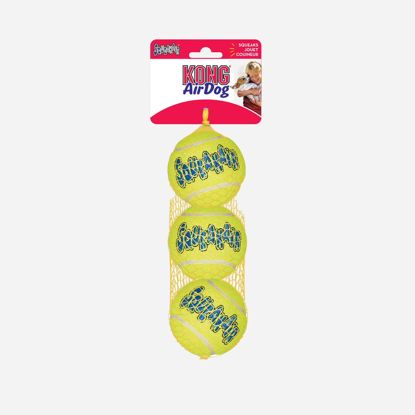 KONG AirDog Squeaker tennisbolde i net