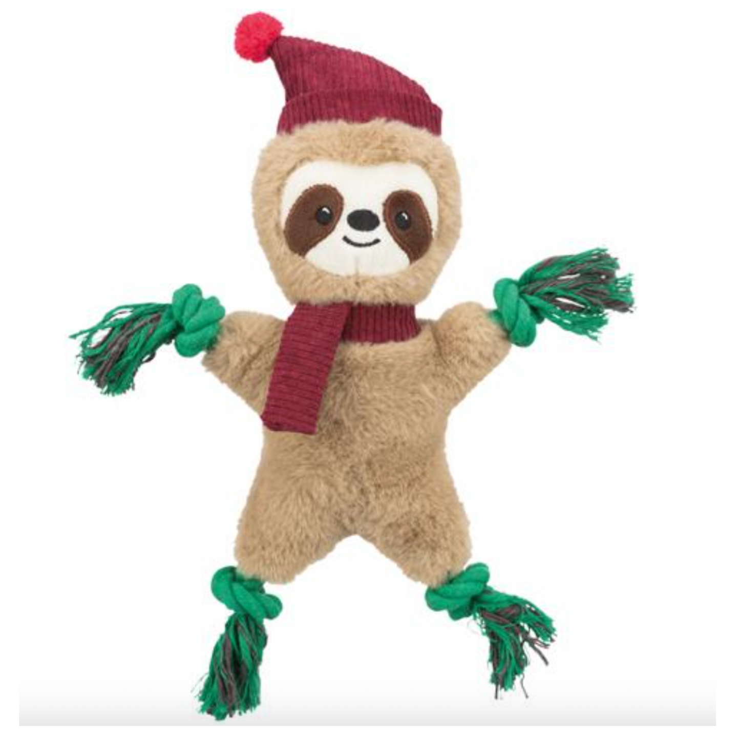 Xmas sloth, plush/rope