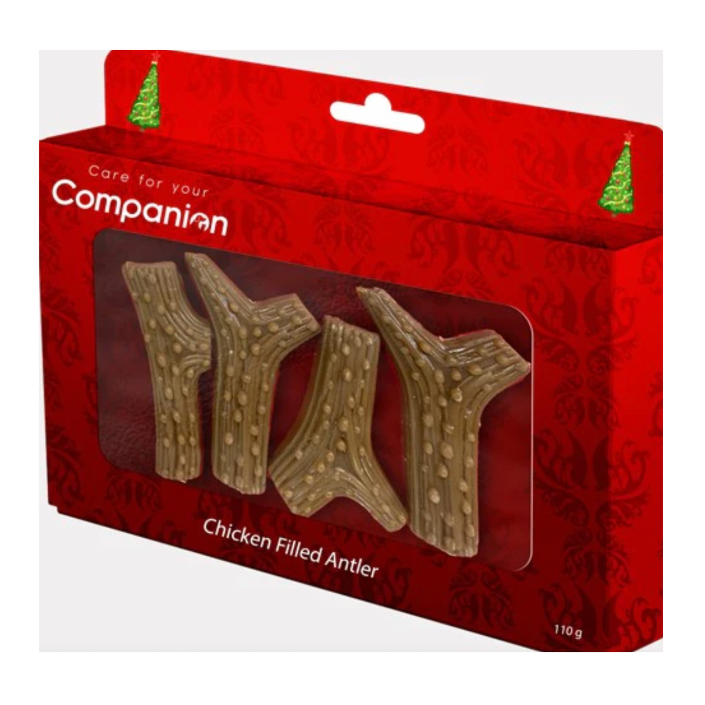 Companion chicken filled antler