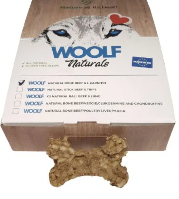 WOOLF NATURAL BONE BEEF & L-CARNITIN 1 stk