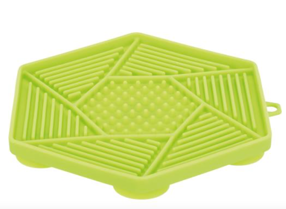 Lick'n'Snack mat w/suction pad, silicone