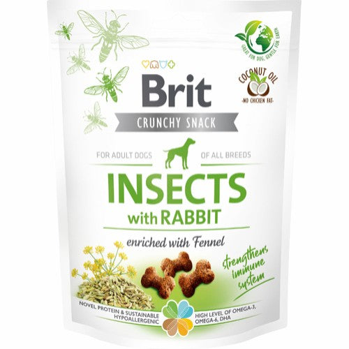 Brit Care Crunchy Cracker Insekter med kanin och fänkål 200 g